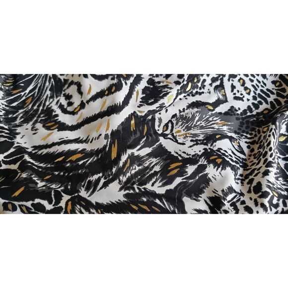 SEEKERS AUSTRALIA BLACK WHITE GOLD ANIMAL PRINT BIKINI TOP NWT - Picture 10 of 10